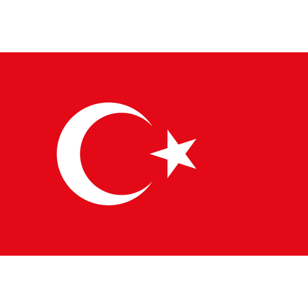 Drapeau Turquie - 5 x 3.3cm - Sticker/autocollant