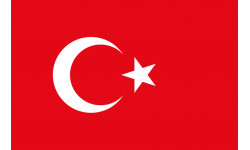 Drapeau Turquie - 5 x 3.3cm - Sticker/autocollant
