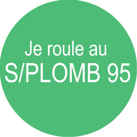 SANS PLOMB 95 - 5cm - Sticker/autocollant