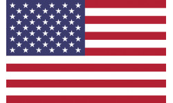 drapeau drapeau US officiel classique - 20x13cm - Sticker/autocollant