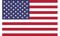 drapeau drapeau US officiel classique - 5x3.2cm - Sticker/autocollant