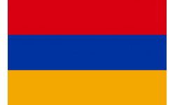 Drapeau Arménie - 19.5x13cm - Sticker/autocollant