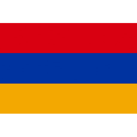 Drapeau Arménie - 15x10cm - Sticker/autocollant