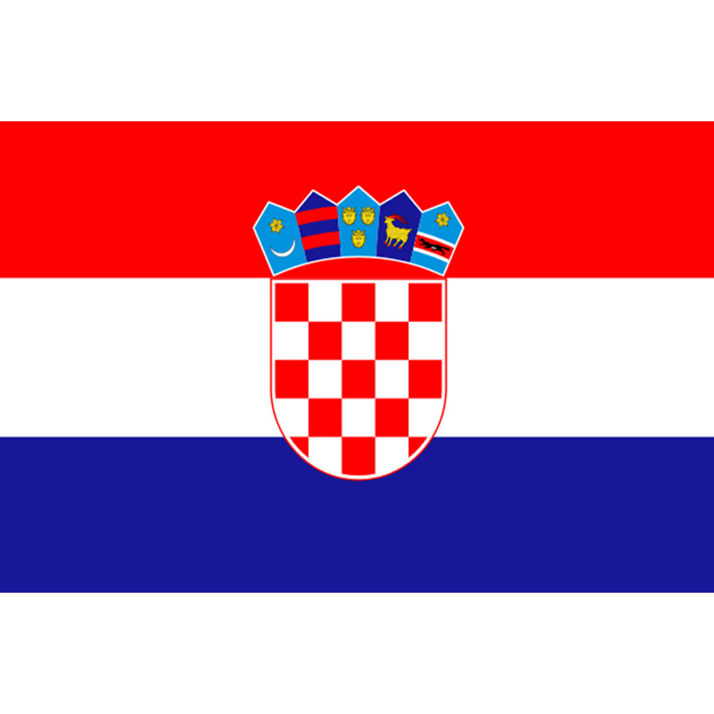 Drapeau Croatie - 5x3.3 cm - Sticker/autocollant