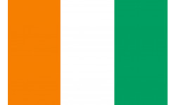 Drapeau Côte d'Ivoire - 15x10 cm - Sticker/autocollant