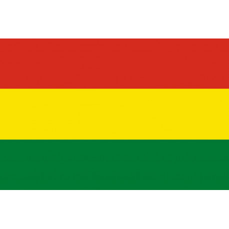 Drapeau Bolivie - 20x 13cm - Sticker/autocollant