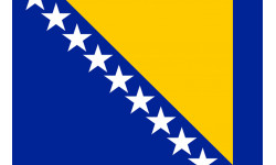 Drapeau Bosnie-Herzegovine - 20x13cm - Sticker/autocollant