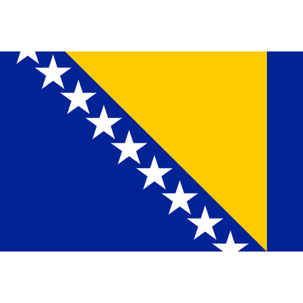 Drapeau Bosnie-Herzegovine - 5x3.3cm - Sticker/autocollant