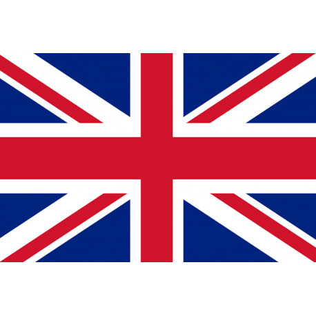 drapeau Grande Bretagne - 19,5 x 13 cm - Sticker/autocollant
