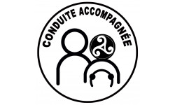 conduite accompagnée Bretagne triskel - 15cm - Sticker/autocollant