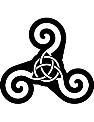 TRISKEL TRIQUETRA - 20cm - Sticker/autocollant