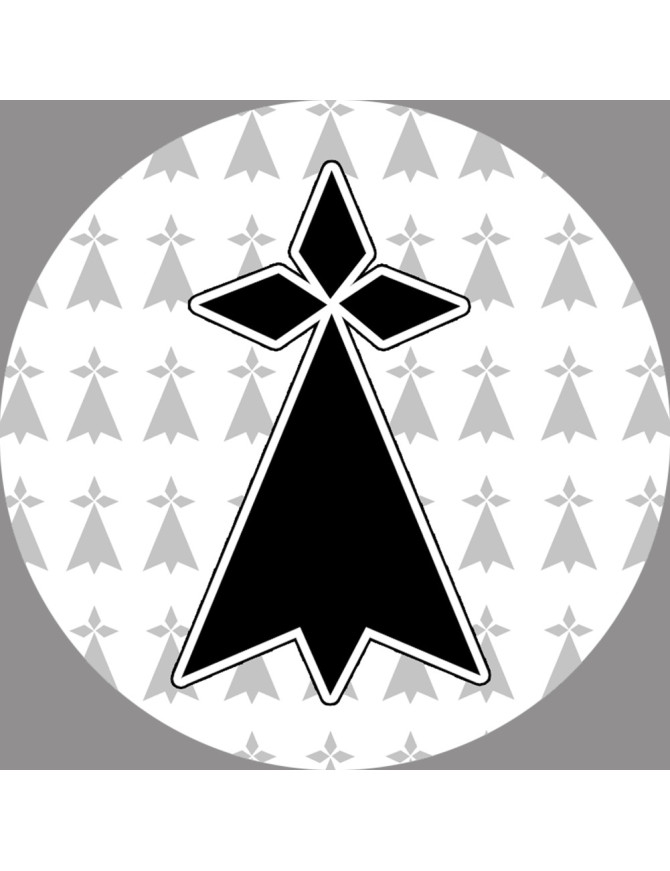 Hermine Bretonne - 20cm - Sticker/autocollant