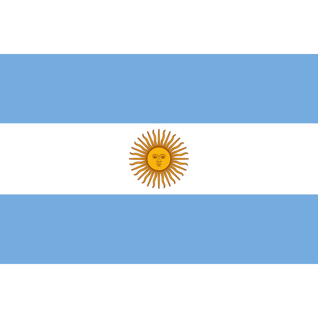 Drapeau Argentine - 15 x 10 cm - Sticker/autocollant