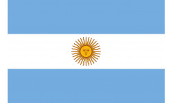 Drapeau Argentine - 15 x 10 cm - Sticker/autocollant