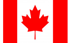 Drapeau Canada - 19.5 x 13 cm - Sticker/autocollant