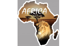 Africa Lion - 15x13,5cm - Sticker/autocollant