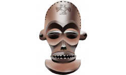 masque d'Afrique traditionnel - 5x3cm - Sticker/autocollant