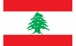 Drapeau Liban - 19,5x13 cm - Sticker/autocollant