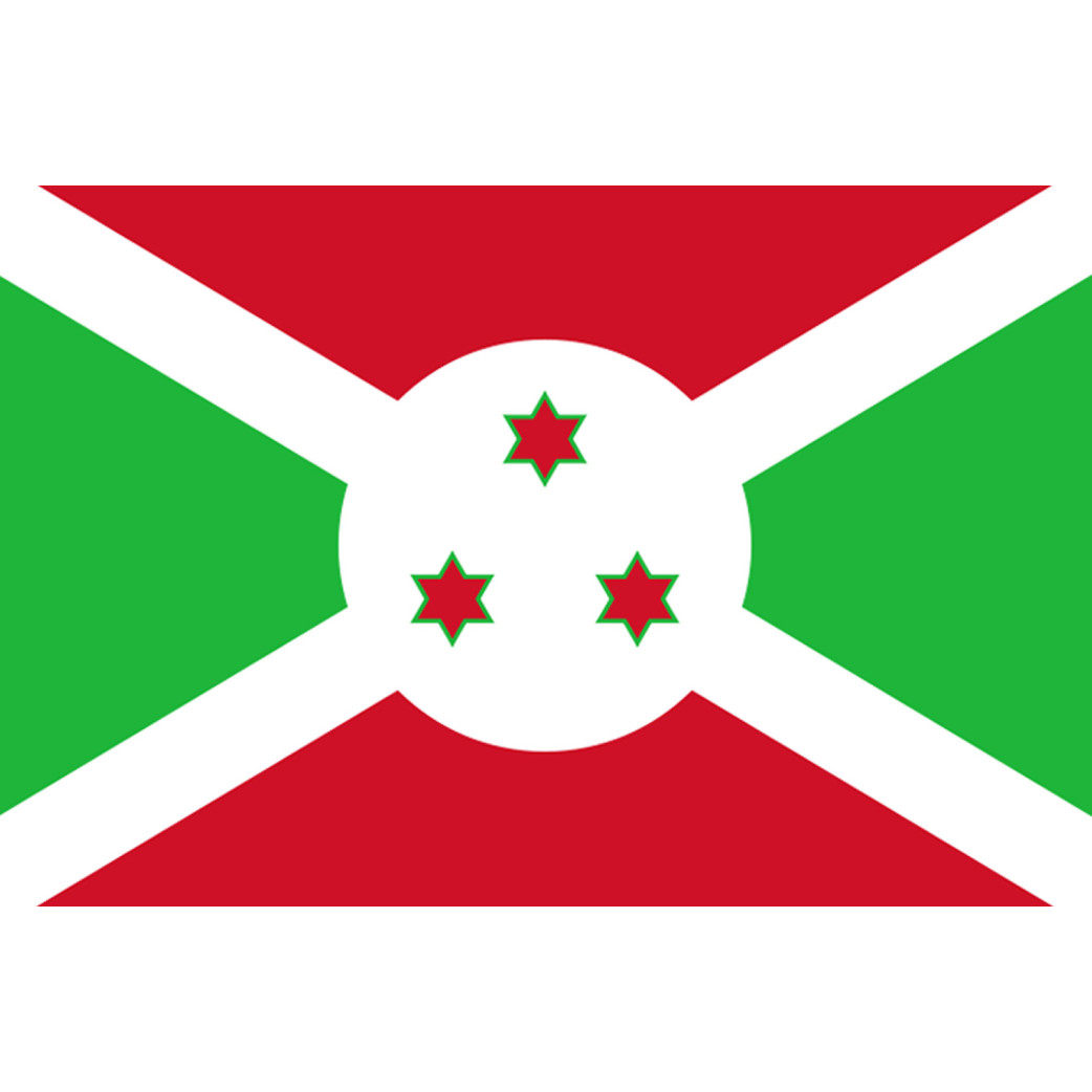 Drapeau Burundi - 15x10 cm - Sticker/autocollant