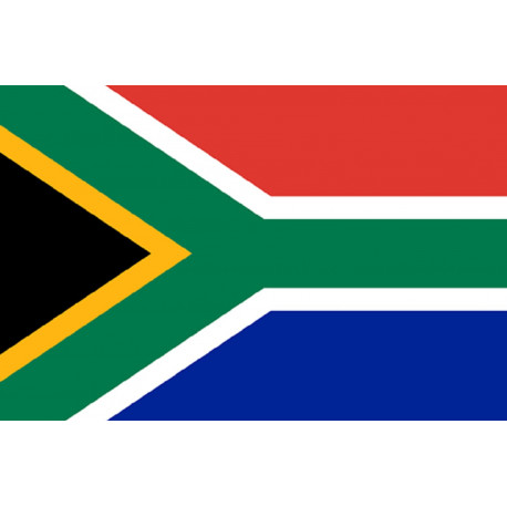 Drapeau Afrique du Sud - 5 x3,3 cm - Sticker/autocollant