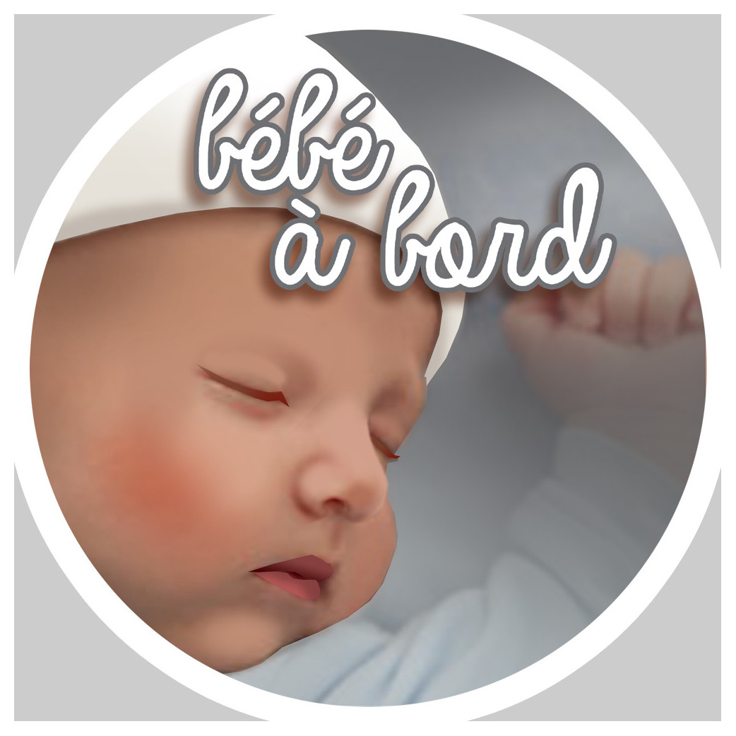 Bébé à bord (10x10cm) - Sticker/autocollant