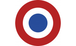 Sticker / autocollant : drapeau aviation Française - 5cm