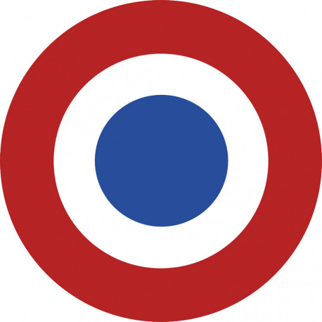 drapeau aviation Française - 15cm - Sticker/autocollant