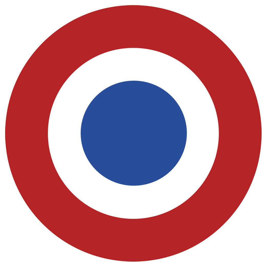 drapeau aviation Française - 20cm - Sticker/autocollant