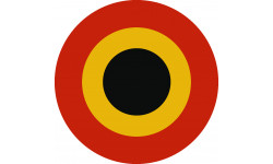drapeau aviation Belge - 5cm - Sticker/autocollant