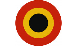 drapeau aviation Belge - 10cm - Sticker/autocollant
