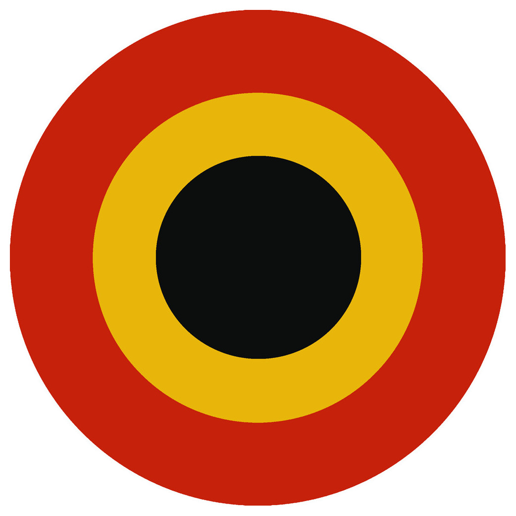 drapeau aviation Belge - 20cm - Sticker/autocollant