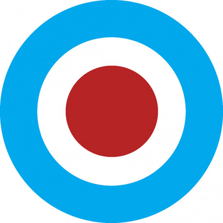 drapeau aviation anglaise - 5cm - Sticker/autocollant
