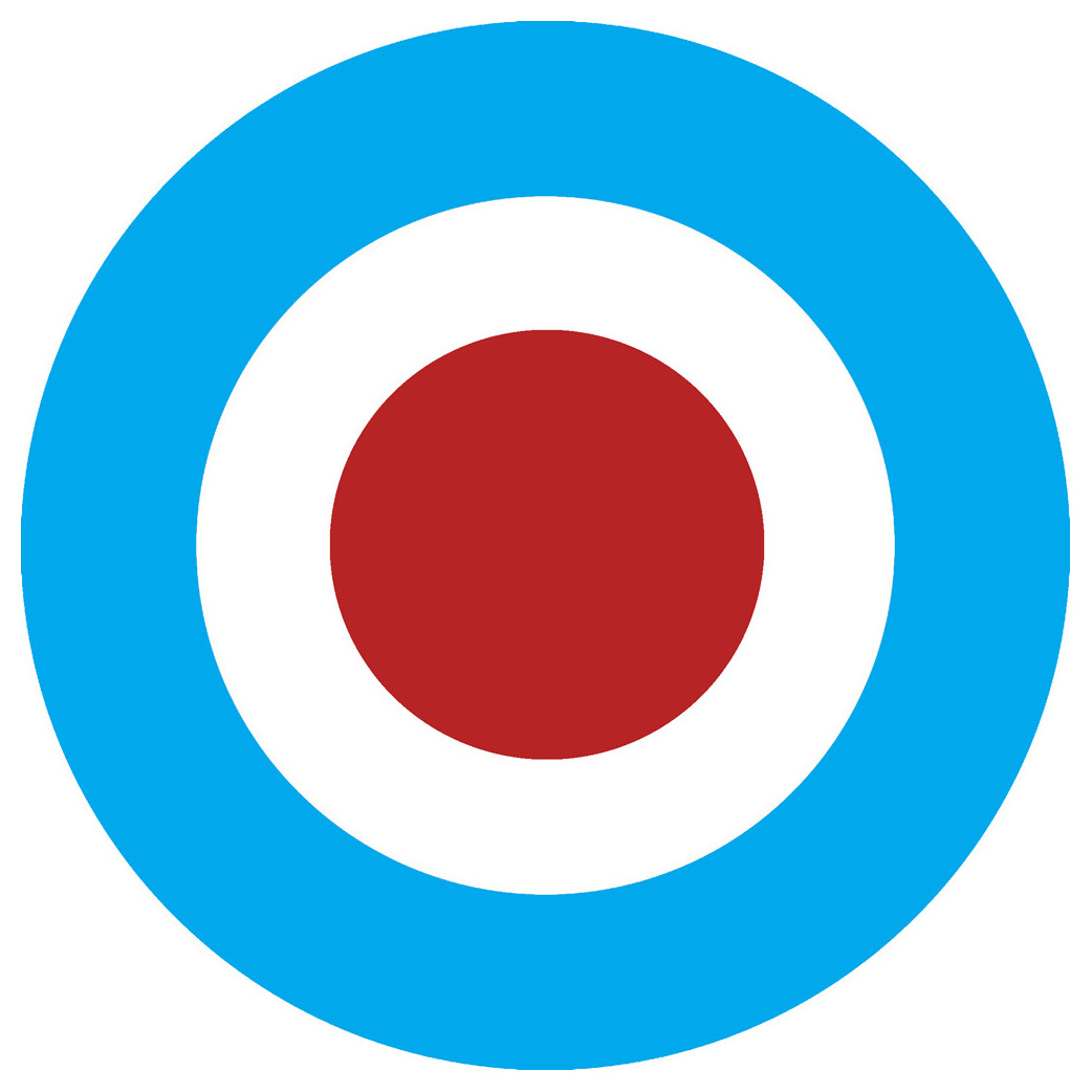 drapeau aviation anglaise - 10cm - Sticker/autocollant