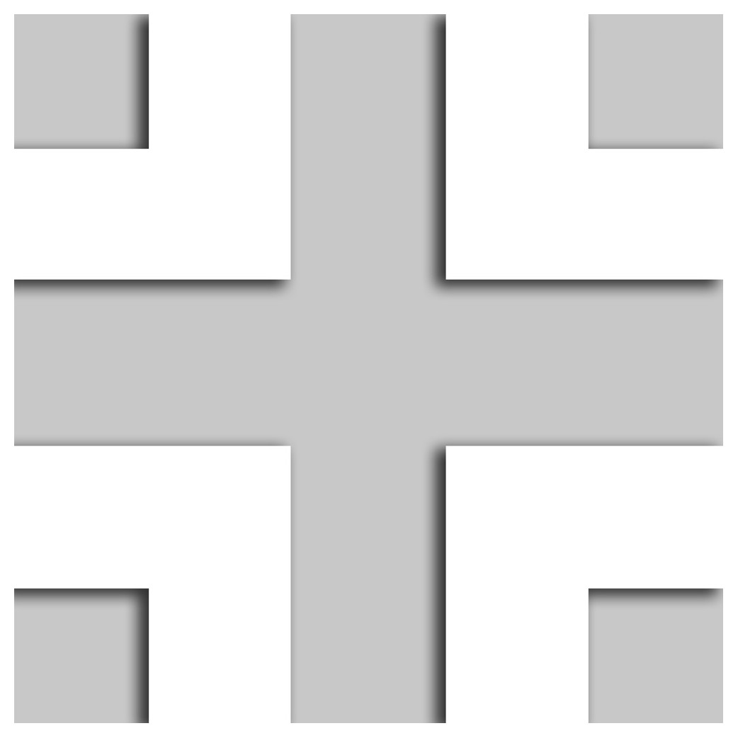 drapeau aviation Allemand blanc - 15cm - Sticker/autocollant