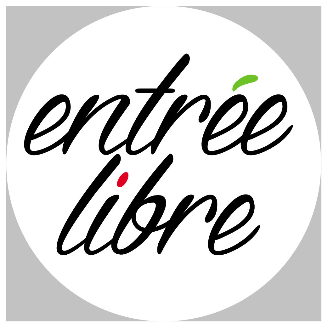 entrée libre - 15cm - Sticker/autocollant