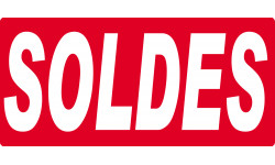 SOLDES R16 - 30x14 cm - Sticker/autocollant