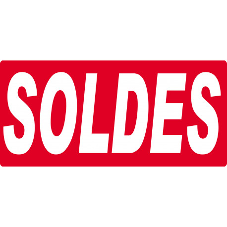 SOLDES R16 - 30x14 cm - Sticker/autocollant