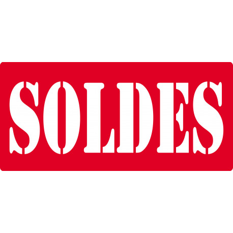 SOLDES R2 - 30x14 cm - Sticker/autocollant