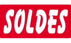SOLDES R3 - 30x14 cm - Sticker/autocollant