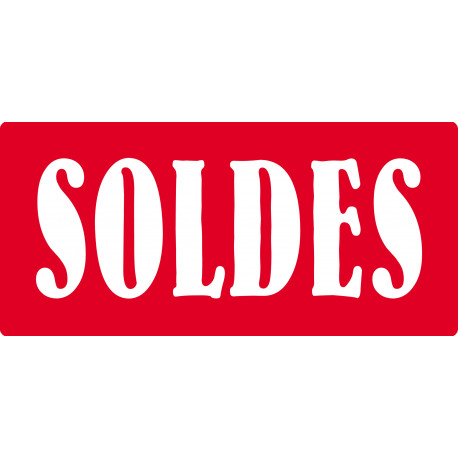 SOLDES R6 - 30x14cm - Sticker/autocollant
