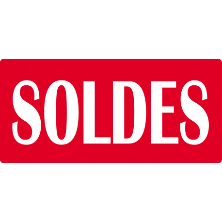 SOLDES R7 - 30x14cm - Sticker/autocollant
