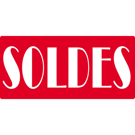SOLDES R8 - 30x14cm - Sticker/autocollant
