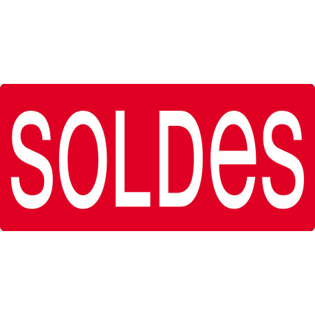 SOLDES R10 - 15x7cm - Sticker/autocollant