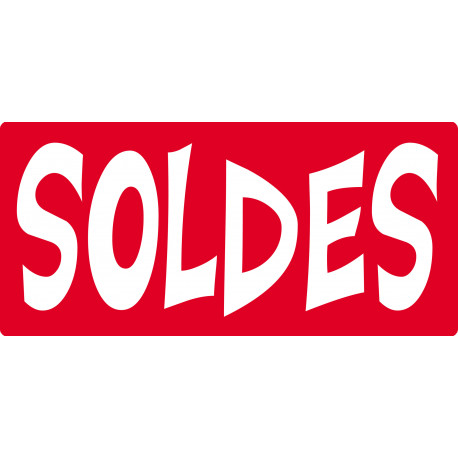 SOLDES R12 - 20x9cm - Sticker/autocollant