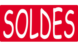 Sticker / autocollant : SOLDES R14 - 30x14cm
