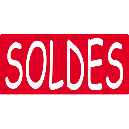 Sticker / autocollant : SOLDES R14 - 20x9cm