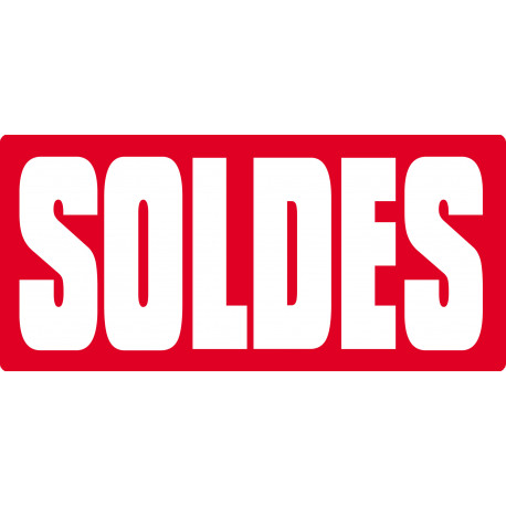 SOLDES R15 - 20x9cm - Sticker/autocollant