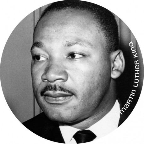 martin Luther king - 10cm - Sticker/autocollant