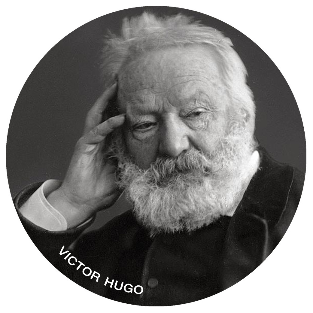 Victor Hugo (15x15cm) - Sticker/autocollant