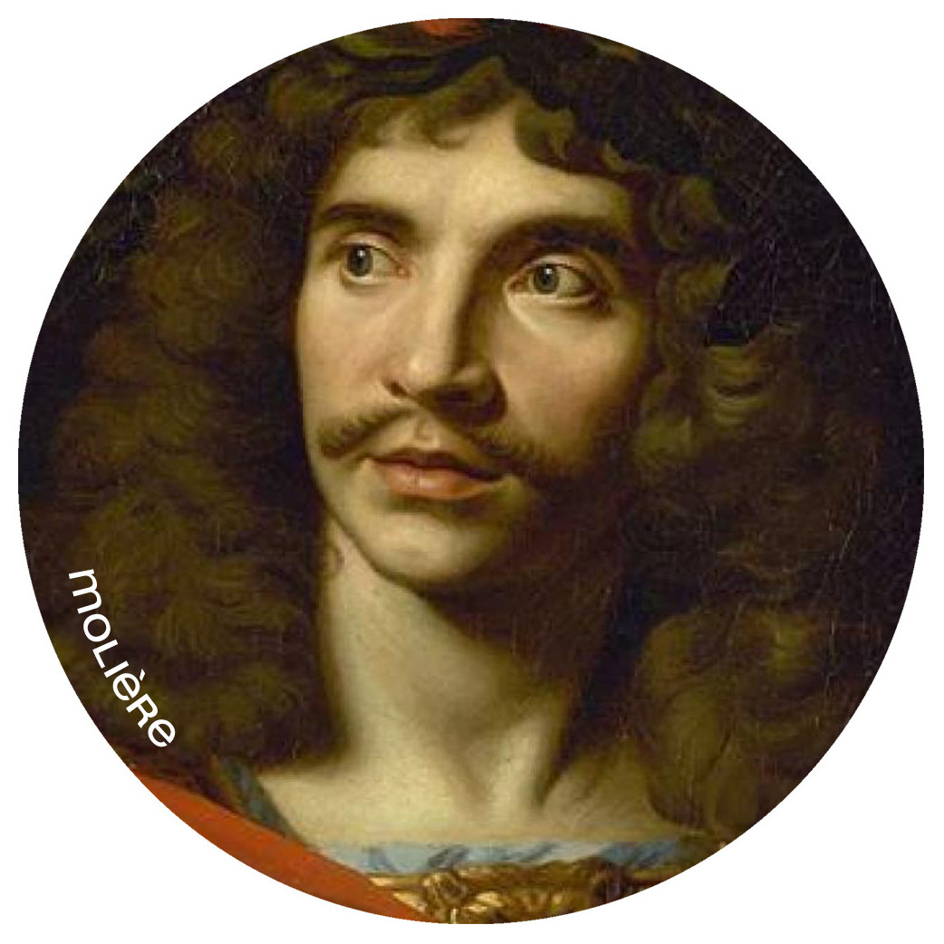 Molière (15x15cm) - Sticker/autocollant